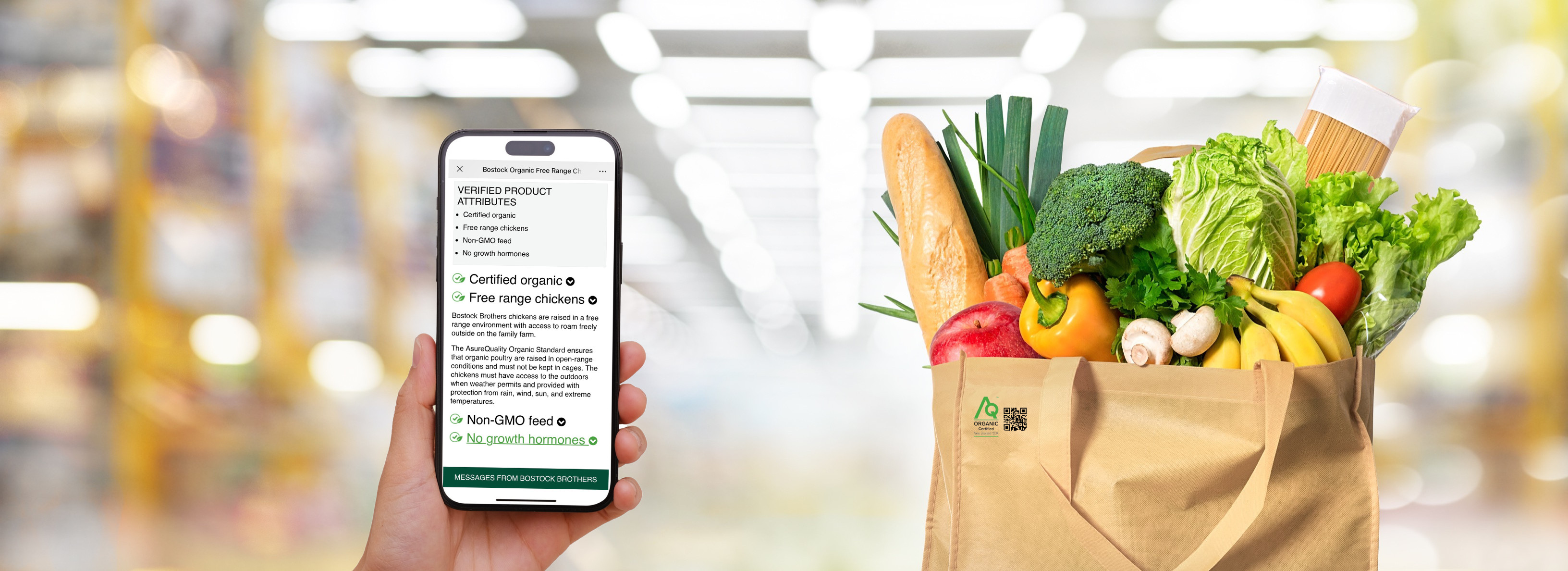 Organics Plus banner Organics Plus banner