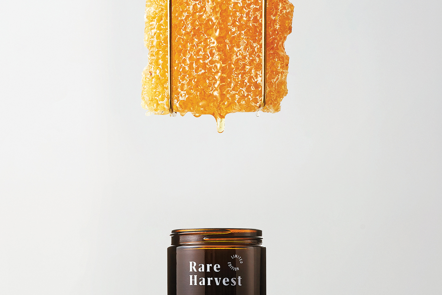Honey jar and comb Honey jar and comb
